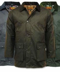 Game Waxed Cotton Padded Jacket
