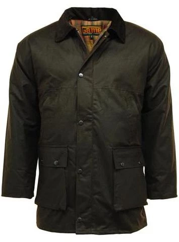 Game Waxed Cotton Padded Jacket 2 Game Waxed Cotton Padded Jacket - Image 2
