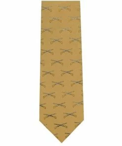 Just Shoot Crossed Shotgun Mustardf Tie