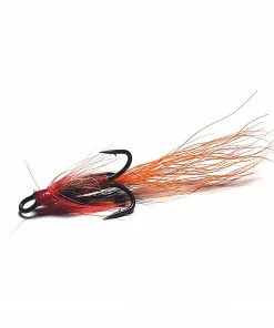 Stillwater Crystal Tail Allies Orange Shrimp Treble - 1 Dozen