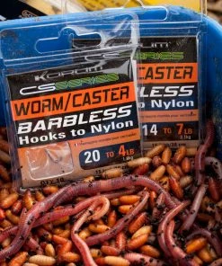 Korum CS Barbless HTN Worm/Caster Hooks
