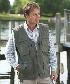 Champion Dale Cotton Waistcoat Olive