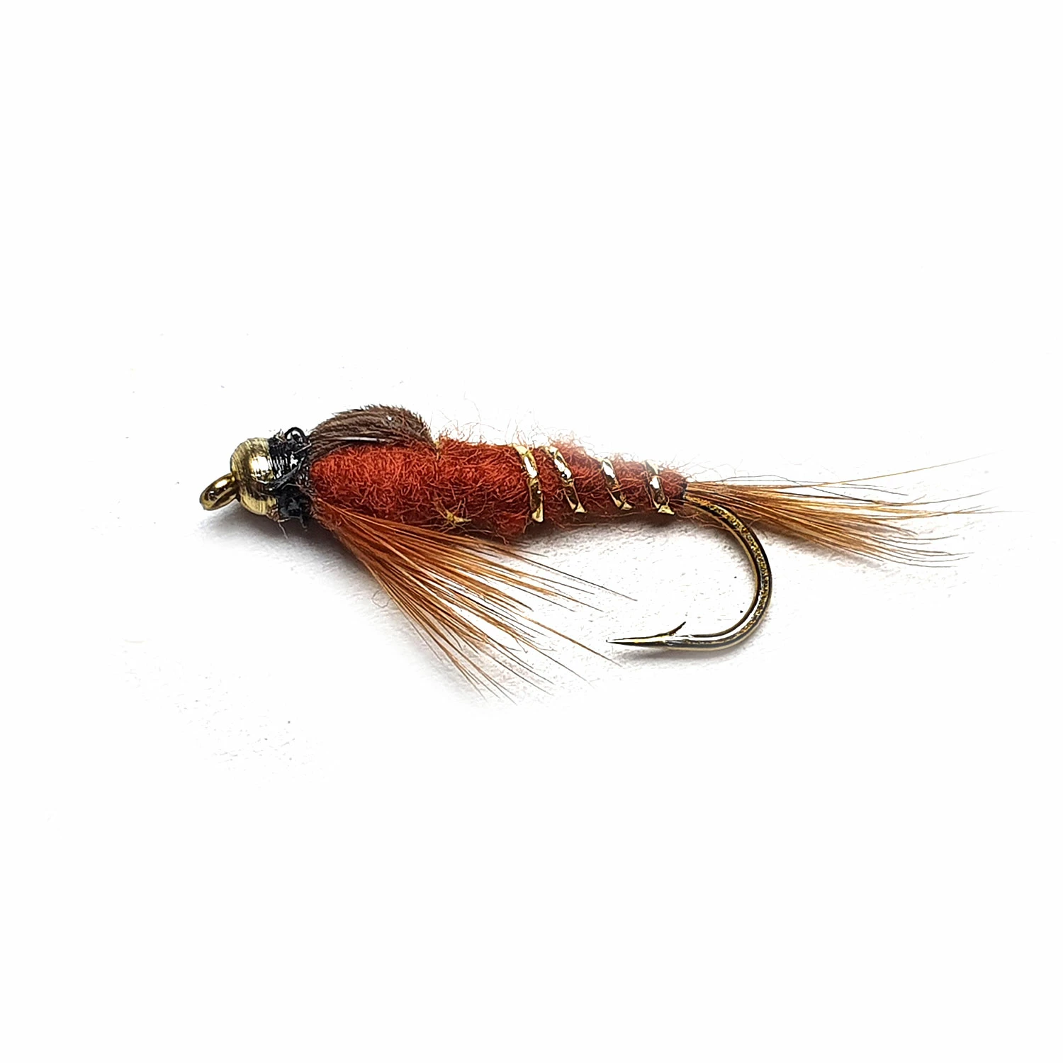Stillwater Damsel Brown Gold Bead - 1 Dozen 1 Stillwater Damsel Brown Gold Bead - 1 Dozen