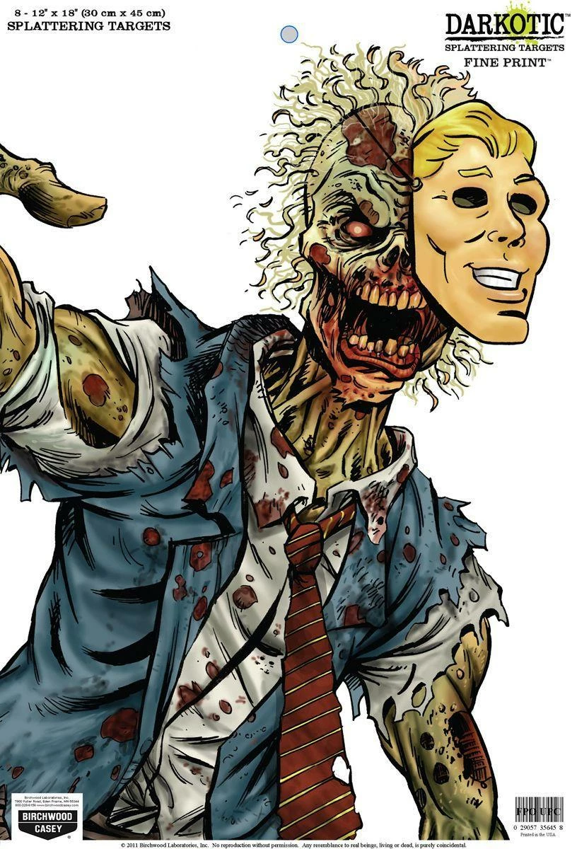 Birchwood Casey Darkotic Fine Print Splatter Targets 12x18" 1 Birchwood Casey Darkotic Fine Print Splatter Targets 12x18"