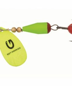 Kinetic Droopy Bladed Lure -Glasgow Angling droopy blade yellow green