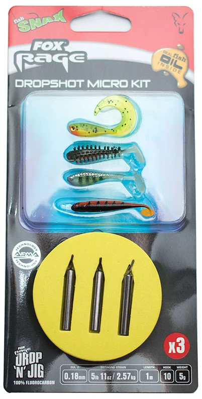 Fox Rage Dropshot Micro Kit 3pc 1 Fox Rage Dropshot Micro Kit 3pc
