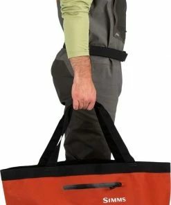 Simms Dry Creek Simple Tote - 50L Orange -Glasgow Angling dry creek simple tote 50l orange c
