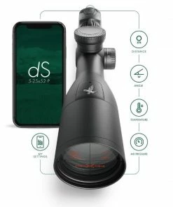 Swarovski Optik dS Gen. II 5-25 x 52 P L 4Ai Reticle Rangefinding Riflescope -Glasgow Angling ds gen ii 5 25 x 52 p l 4ai reticle rangefinding riflescope d