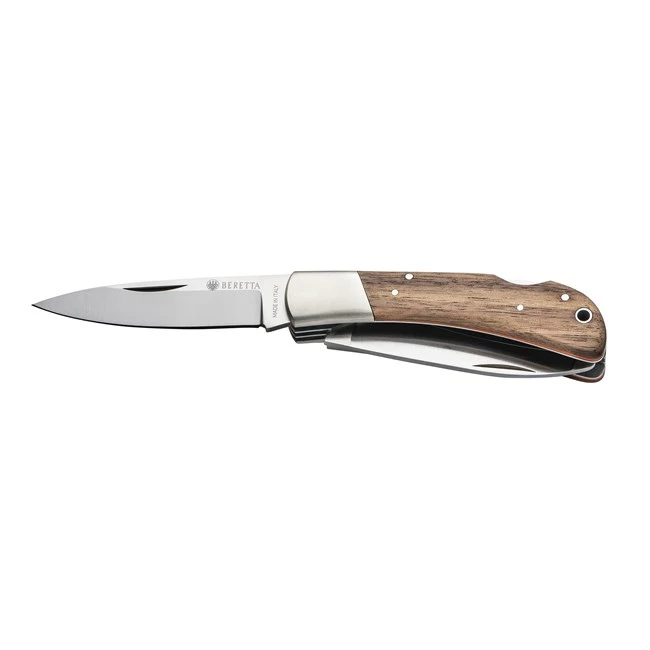 Beretta Duiker Folding Three Blade Knife Walnut/Orange G10 75mm Blade 1 Beretta Duiker Folding Three Blade Knife Walnut/Orange G10 75mm Blade