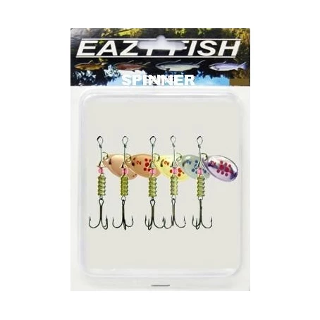 Silverbrook Eazy Fish Assorted Spinner Kit Size 1 Silverbrook Eazy Fish Assorted Spinner Kit Size