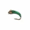 Stillwater Emerald Epoxy Gold Bead - 1 Dozen