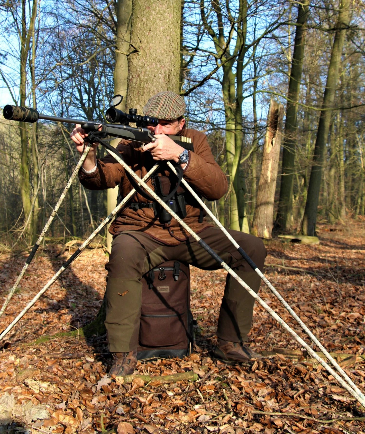 Mjoelner Fenris II Alu Quad Shooting Sticks Black 160-175cm 13 Mjoelner Fenris II Alu Quad Shooting Sticks Black 160-175cm - Image 13