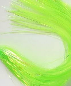 Hedron Flashabou Dyed Pearl -Glasgow Angling flashabou dyed pearl chartreuse