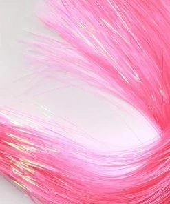 Hedron Flashabou Dyed Pearl -Glasgow Angling flashabou dyed pearl pink