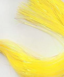 Hedron Flashabou Dyed Pearl -Glasgow Angling flashabou dyed pearl yellow