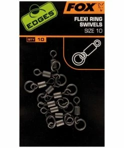 Fox FLEXI SWIVEL RINGS - Size 7 10pc