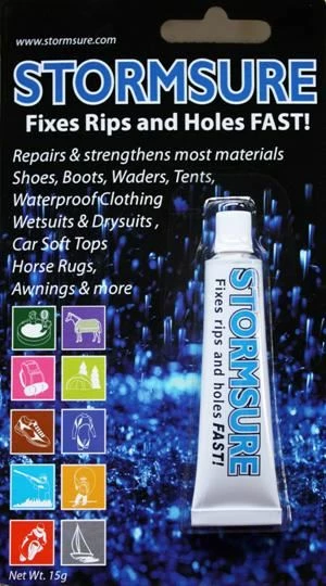 Stormsure Flexible Adhesive Wader Repair Solution 1 x 15g Tube 1 Stormsure Flexible Adhesive Wader Repair Solution 1 x 15g Tube