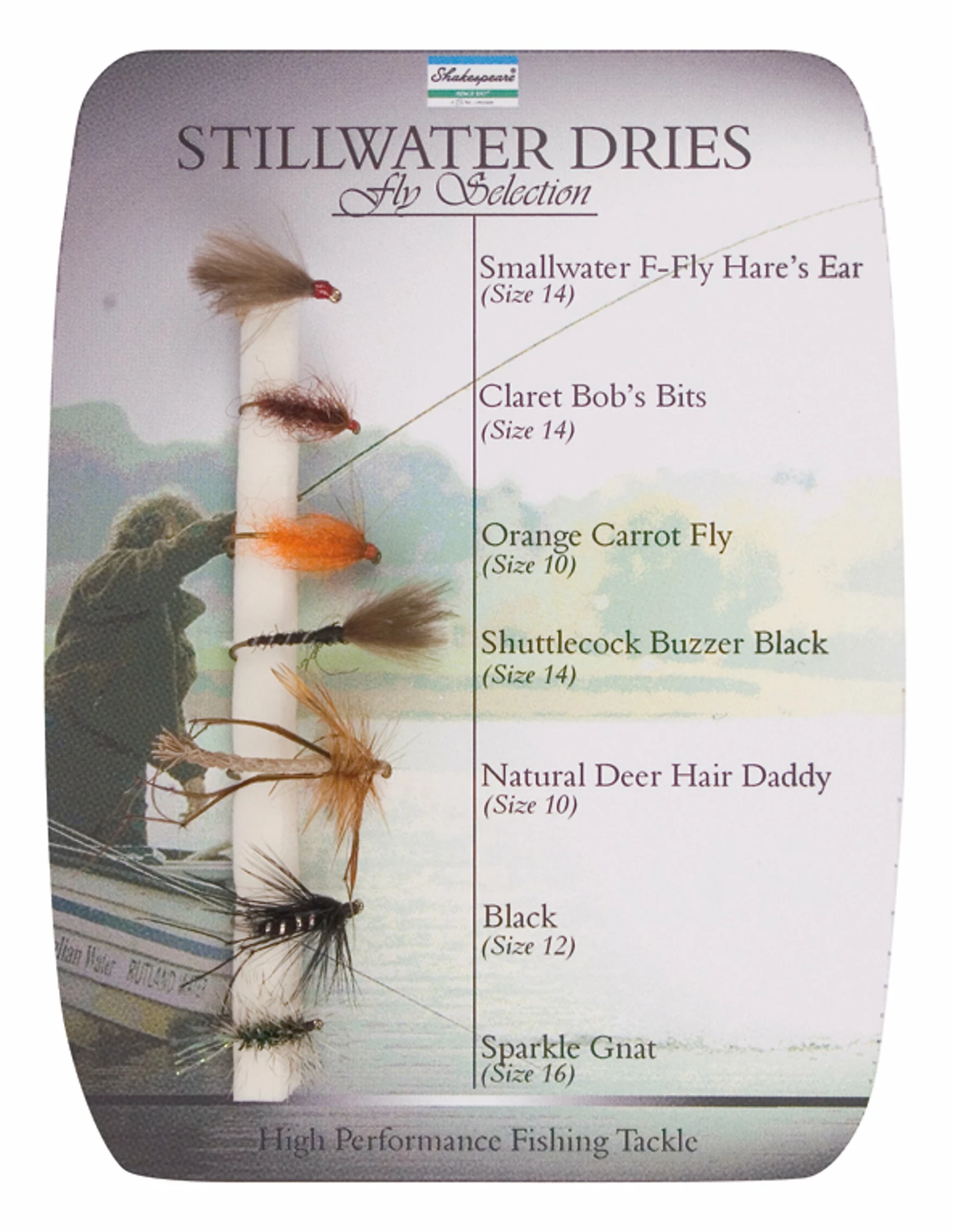 Shakespeare Fly Selection No.1 Stillwater Dries 7pc 1 Shakespeare Fly Selection No.1 Stillwater Dries 7pc