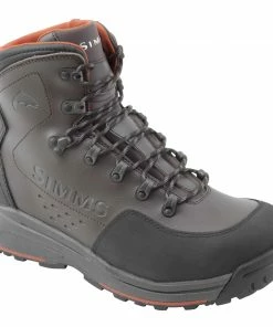 Simms Freestone Vibram Rubber Sole Wading Boots - Dark Olive