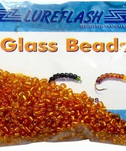 Lureflash Glass Beads -Glasgow Angling glass beads gold