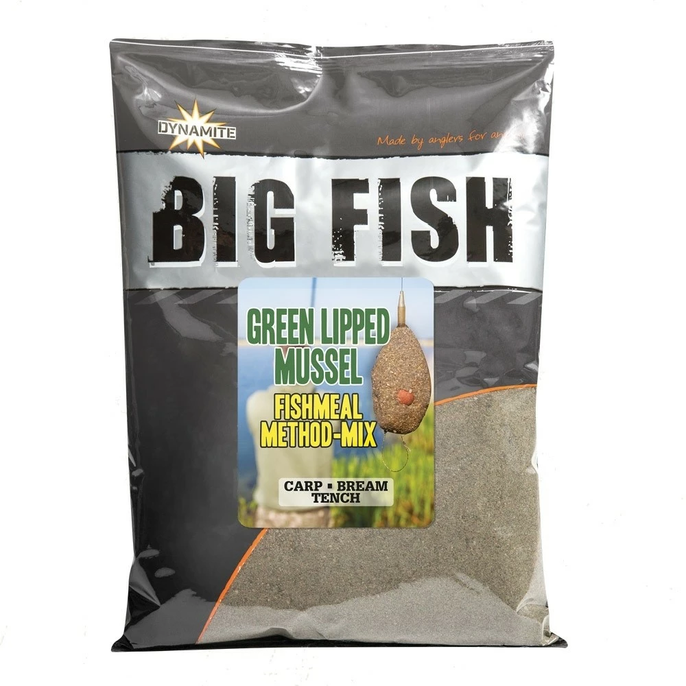 Dynamite Baits BIG FISH Green Lipped Mussel Fishmeal Method Mix 1 Dynamite Baits BIG FISH Green Lipped Mussel Fishmeal Method Mix