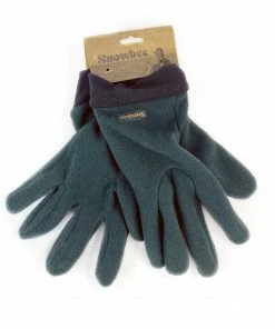 Snowbee Green Fleece Gloves