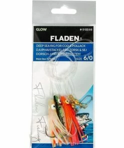 Fladen Green/Orange/Pink Mini Octopus Rig