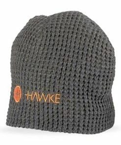 Hawke Grey Waffle Knit Beanie (One Size)