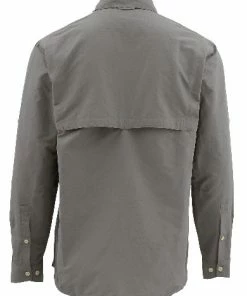 Simms Guide Shirt Solid 6 Simms Guide Shirt Solid -Glasgow Angling guide shirt solid pewter back