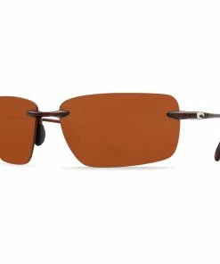 Costa Del Mar Gulf Shore Shiny Black Frame Blue Mirror 580P