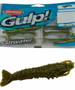 Berkley Gulp! Saltwater Shrimp 2in Marsh Green 8pc