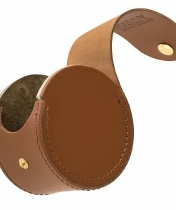 Hardy HBX Leather Reel Case -Glasgow Angling hbx leather reel case open