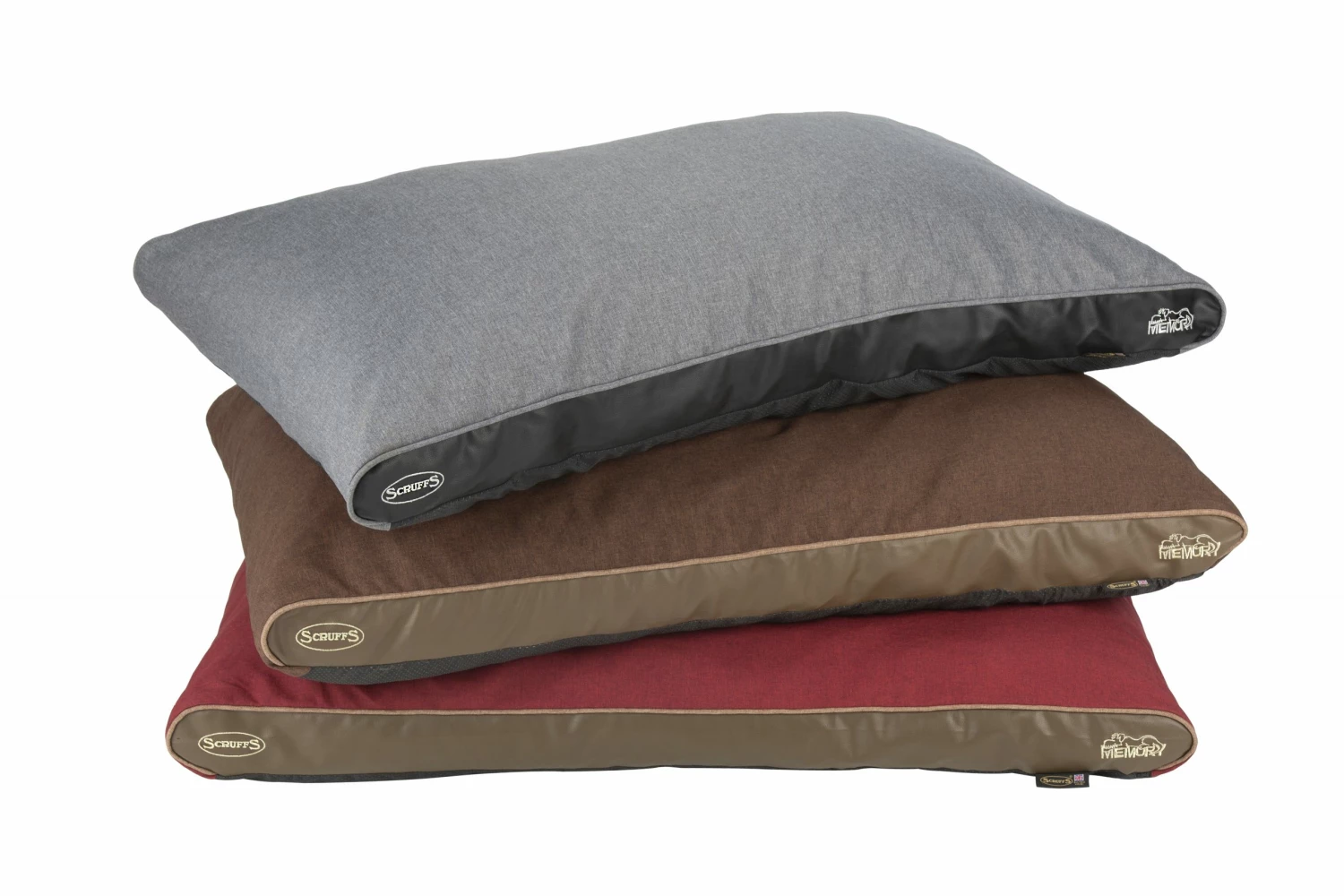 Scruffs Hilton Memory Foam Orthopaedic Pillow L 100 x 70 x 6cm Red 1 Scruffs Hilton Memory Foam Orthopaedic Pillow L 100 x 70 x 6cm Red