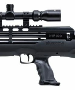 Weihrauch HW100 Bullpup Black/Grey Synthetic Air Rifle -Glasgow Angling hw100 bullpup black grey synthetic air rifle 4