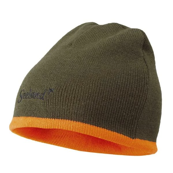 Seeland Ian Reversible Beanie Hat Hi-Vis Orange/Pine Green One Size 1 Seeland Ian Reversible Beanie Hat Hi-Vis Orange/Pine Green One Size