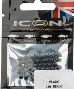 Leeda ICON Beads -Glasgow Angling icon beads black