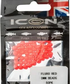 Leeda ICON Beads -Glasgow Angling icon beads red