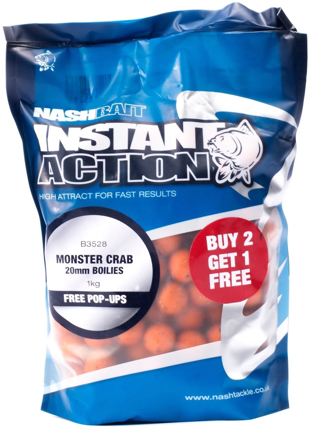 Nash Instant Action Boilies Monster Crab 2 Nash Instant Action Boilies Monster Crab - Image 2