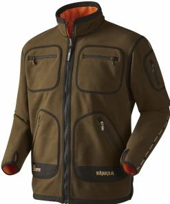 Harkila Kamko Reversible Fleece -Glasgow Angling kamko fleece hunting green bright orange scaled
