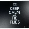 Sprite Keep Calm & Tie Flies Mouse Mat - Black