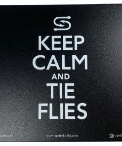 Sprite Keep Calm & Tie Flies Mouse Mat - Black