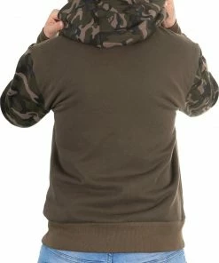 Fox Khaki/Camo Hoody -Glasgow Angling khaki camo hoody 3