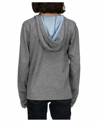 Simms Kids BugStopper Hoody Steel Heather 2 Simms Kids BugStopper Hoody Steel Heather - Image 2