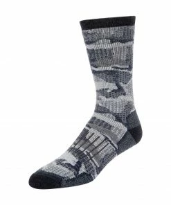 Simms Ladies Merino Midweight Hiker Sock Hex Flo Camo Admiral