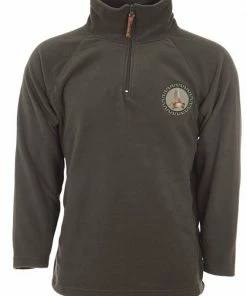 Bartavel Large Microfleece Zipped Khaki Woodcock