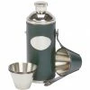 David Nickerson Leather Hunters Flask Green