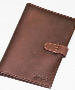 Mjoelner Leather Licence Wallet for Hunting/Travel Documents Dark Brown