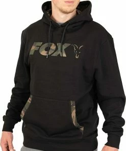 Fox LW Black / Camo Print Pullover Hoody