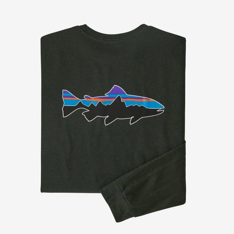 Patagonia M's Long Sleeve Fitz Roy Trout Responsibili-Tee 4 Patagonia M's Long Sleeve Fitz Roy Trout Responsibili-Tee - Image 4