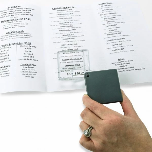 Carson MagniFlip Plus 2.5x/5x/7x Flip-Open Magnifier 4 Carson MagniFlip Plus 2.5x/5x/7x Flip-Open Magnifier - Image 4